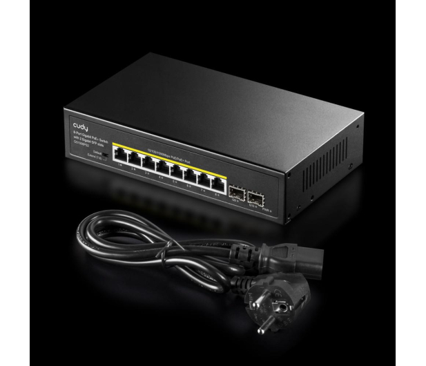 Cudy 10p GS1008PS2 (8x10/100/1000Mbit PoE+, 2xSFP) - 1190361 - zdjęcie 4